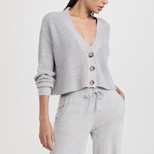 EBERJEY Recycled Crop Cardigan